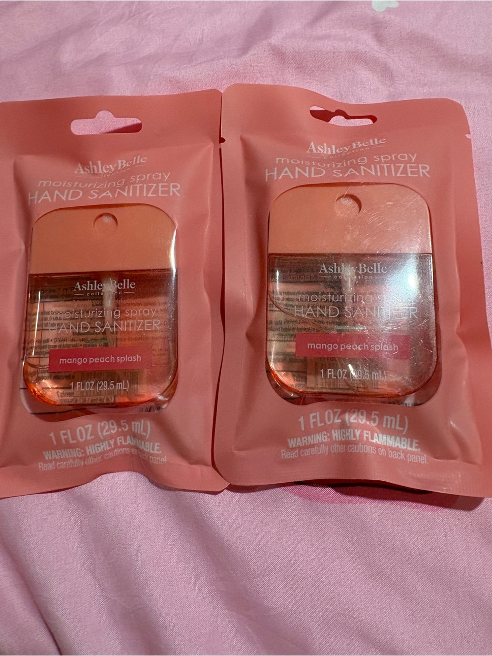 Mango Peach Splash Moisturizing Spray Hand Sanitizer - Peach